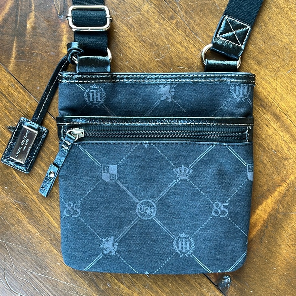 Tommy Hilfiger Canvas with Leather Trim Crossbody